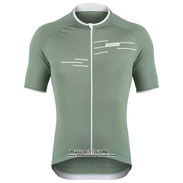 2020 Maillot Cyclisme De Marchi Lumiere Vert Manches Courtes et Cuissard